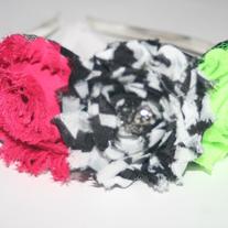 "Michaela" Shabby Sass Trio headband