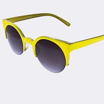 Yellow Half Frame Sunglasses