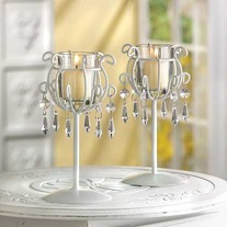 #39550 Crystal Drop Votive Stands