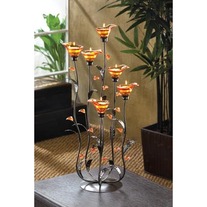 #12793 Amber Calla Lily Candleholder