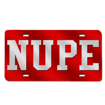 NUPE License Plate 