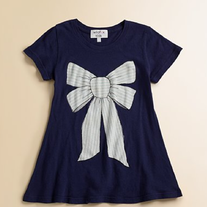 WildFox Kids Marie Bow Short Sleeve Crew Tee