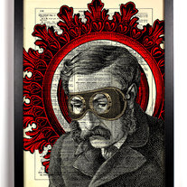 Image of The Engineer Steampunk Coggler, Vintage Dictionary Print, 8 x 10
