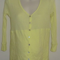 Yellow Long Sleeve Top-Old Navy Maternity Size Medium  GS513