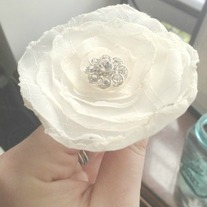 Wedding boutonniere - Poppy