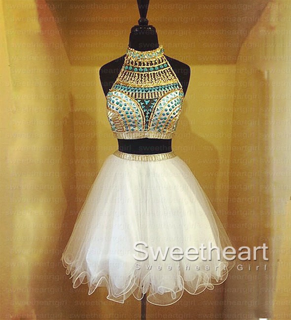 2 Piece Short Prom Dresses