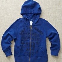 Diesel Satix Zip Up Hoodie, 8yr, Blue