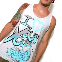 Silver 'I <3 Your Gutz' Tank