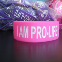 "I AM PRO-LIFE" Wristband - Pink