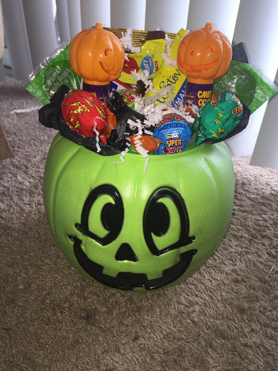 halloween treat bucket pumpkin