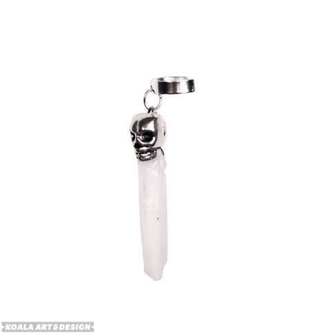 Crystal Skull Ear Cuff