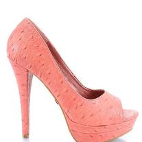 Pink Peeptoe Pump