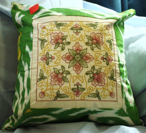 Embroidered Pillowcase; from Ferghana Valley in Uzbekistan