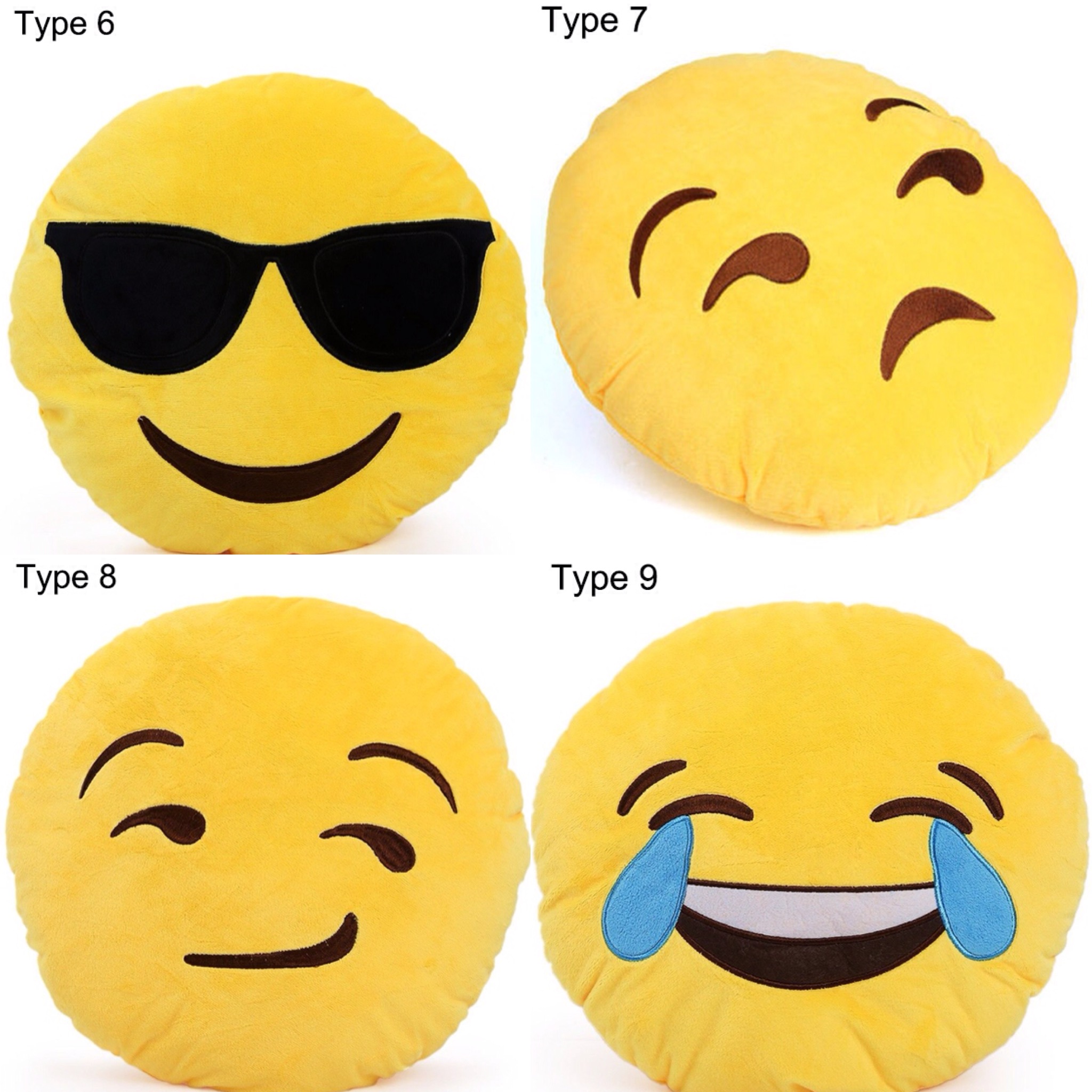 FREE SHIPPING Cute Emojis Yellow Pillow on Storenvy