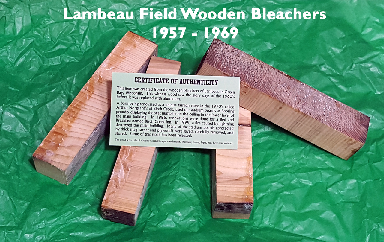 Lambeau Field Wooden Bleacher Pen · Robert Kulp Creations