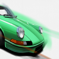 Porsche Carrera RS large canvas