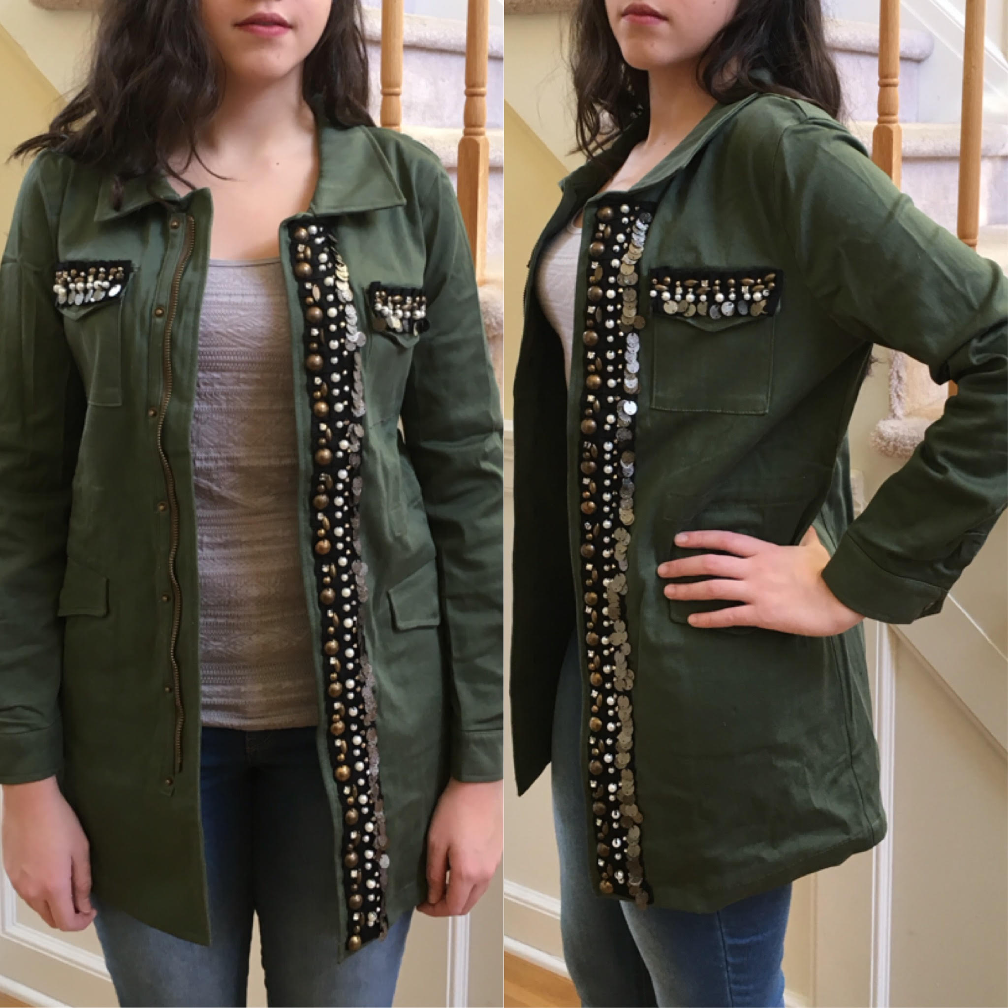 P.S. I Love You More Boutique Military Chic Jacket Trendsetting