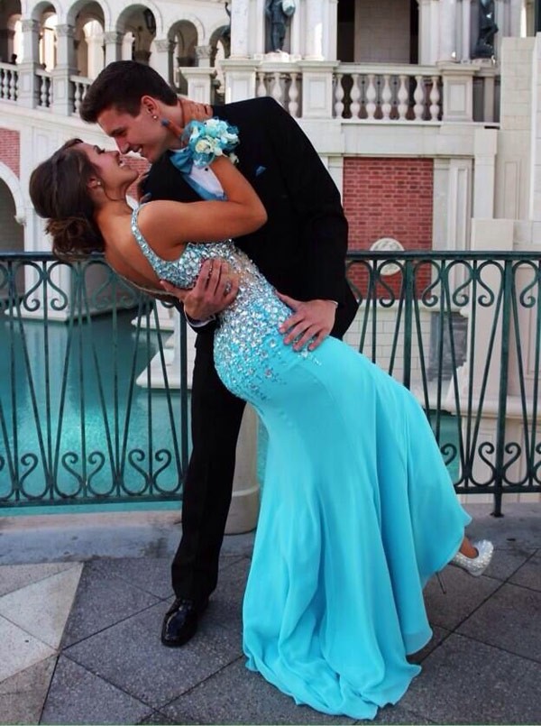 Blue Long Prom Dresses