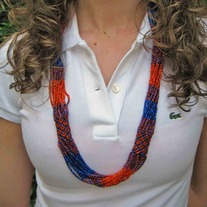 Gator 16-Strand Necklace- Rich Weave