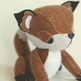 Mr. Fox - Retro Style Plush Collectible MADE TO ORDER - Thumbnail 2