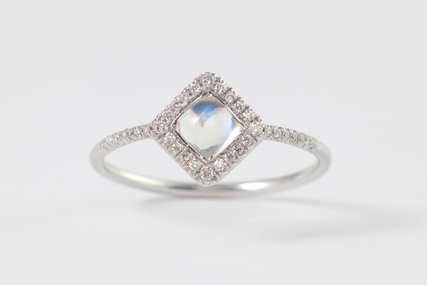 halo moonstone ringrainbow moonstone engagement ring in 14k white gold one of - Moonstone Wedding Ring halo moonstone ringrainbow moonstone engagement ring in 14k white gold one of - Moonstone Wedding Ring