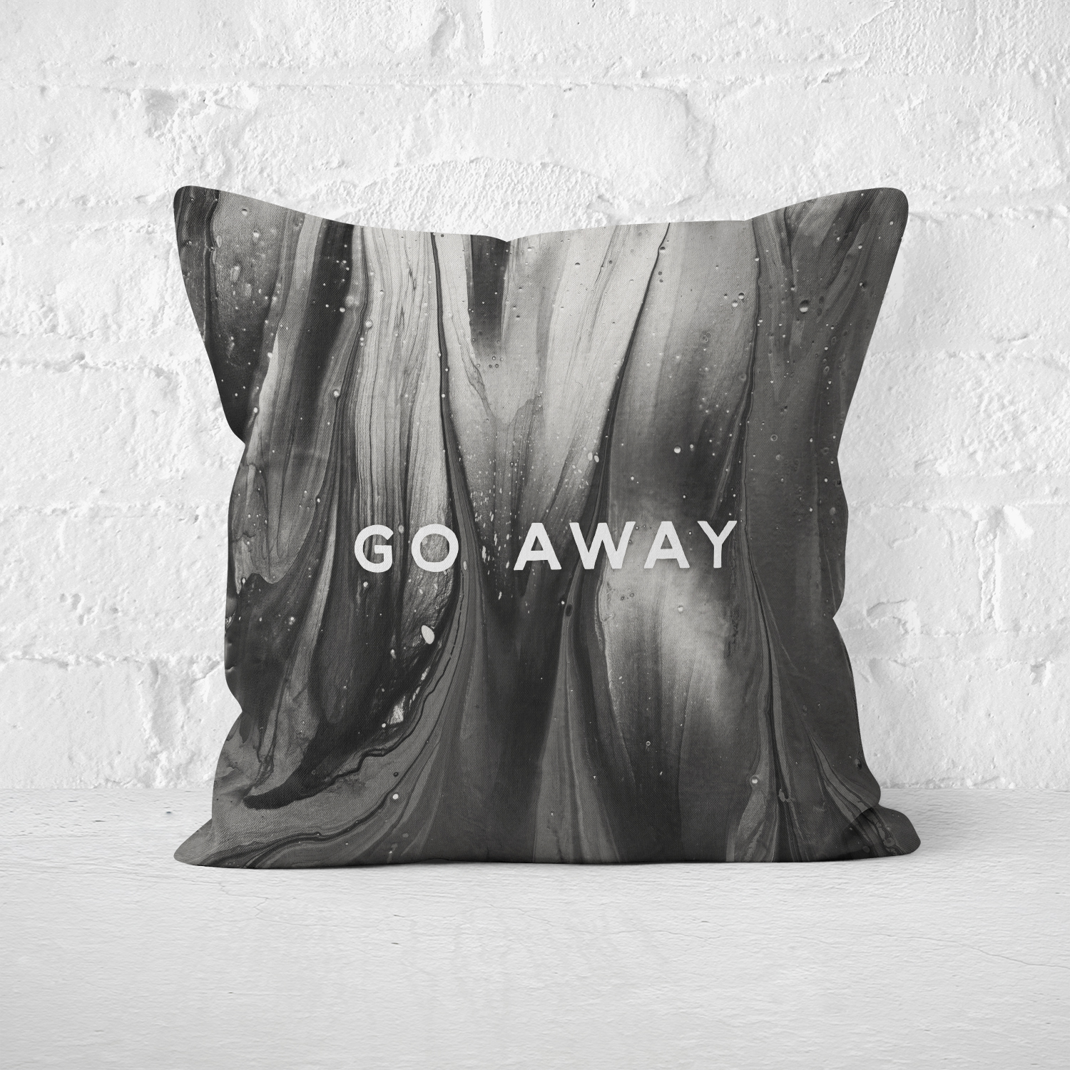 Go Away Pillow on Storenvy