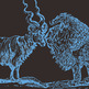 18" x 24" TIL WE'RE BLACK AND BLUE FALL TOUR 2011 Hand-Silkscreened Poster - Thumbnail 2