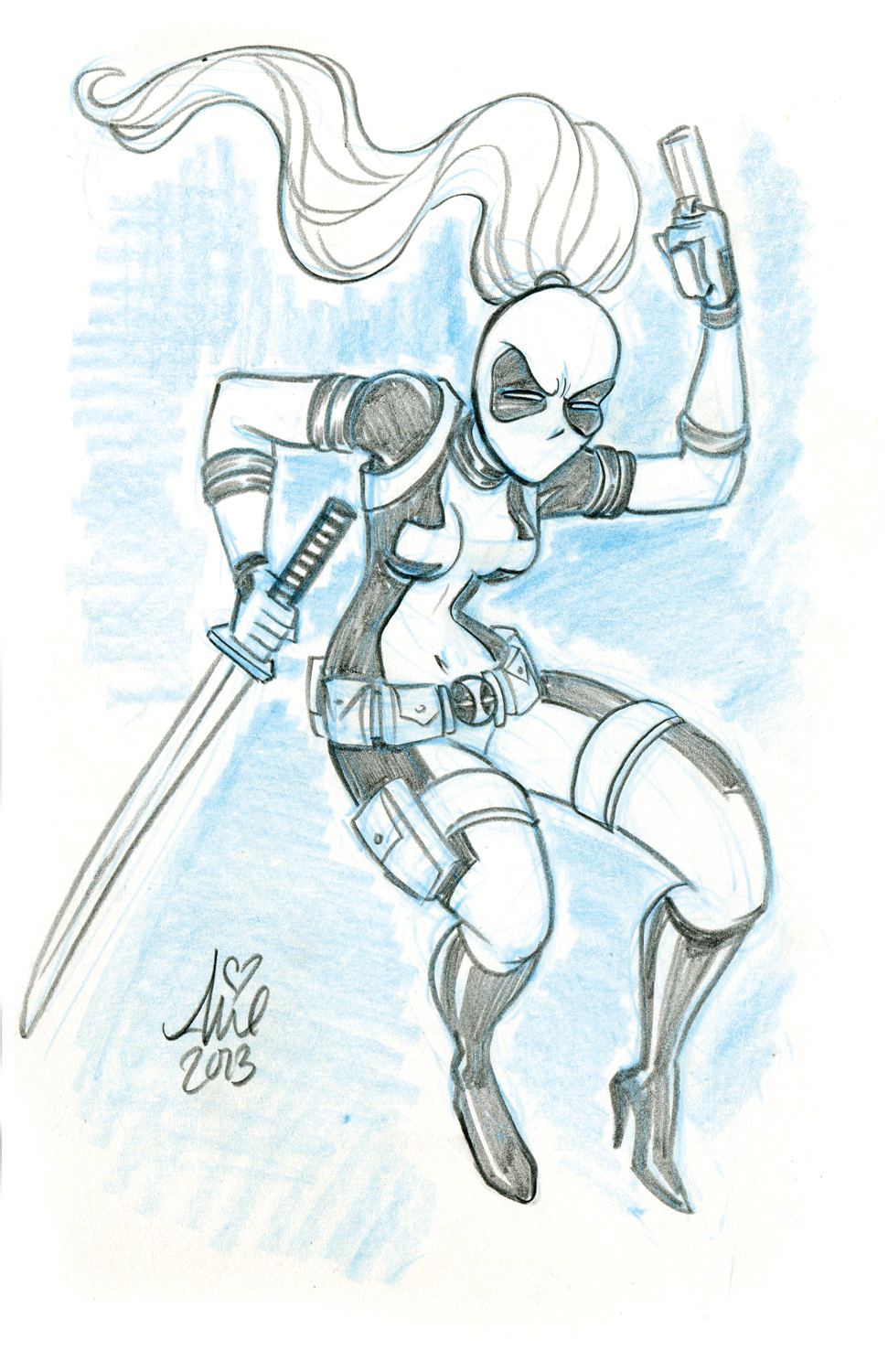 lady deadpool coloring pages - photo #6