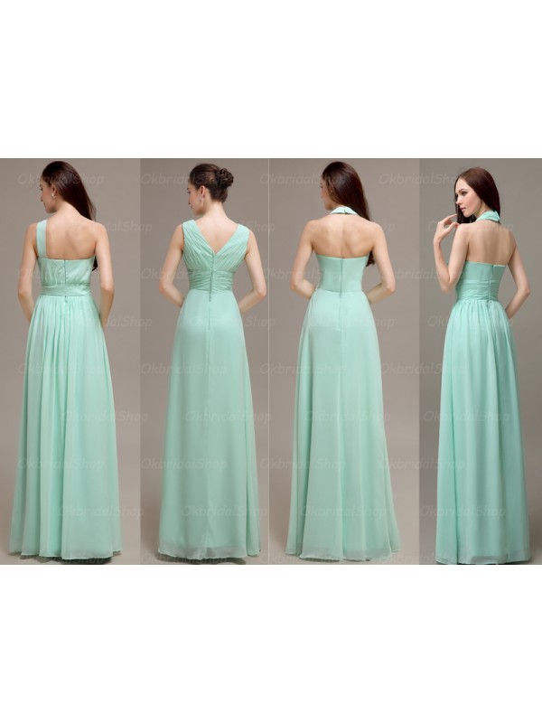 Mint bridesmaid dresses, long bridesmaid dresses, mismatched bridesmaid