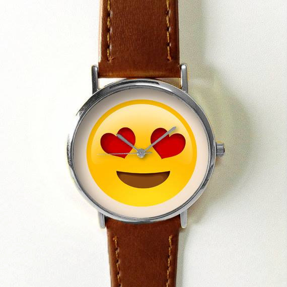 Emoji Watch Watches for Men Women Leather Ladies Vintage Jewelry