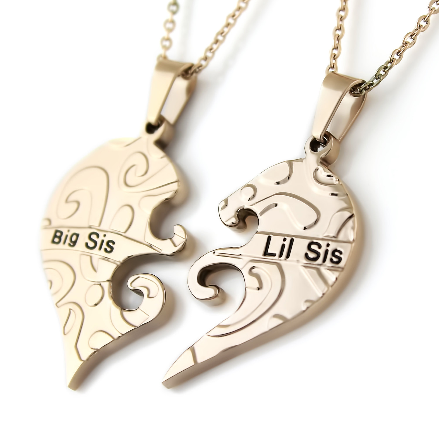 TZARO JEWELRY Big Sister Little sister Necklace Infinity