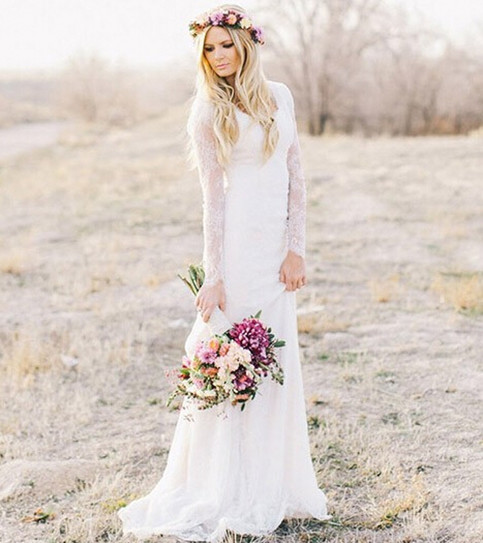 A228 Romantic Elegant Sheer White Tulle Sheath Vintage ...