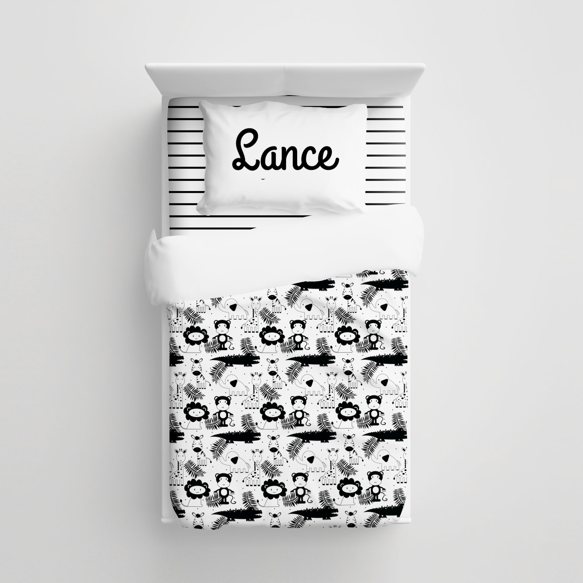 black and white safari jungle babies minimalist kids bedding black and white safari jungle babies minimalist kids bedding