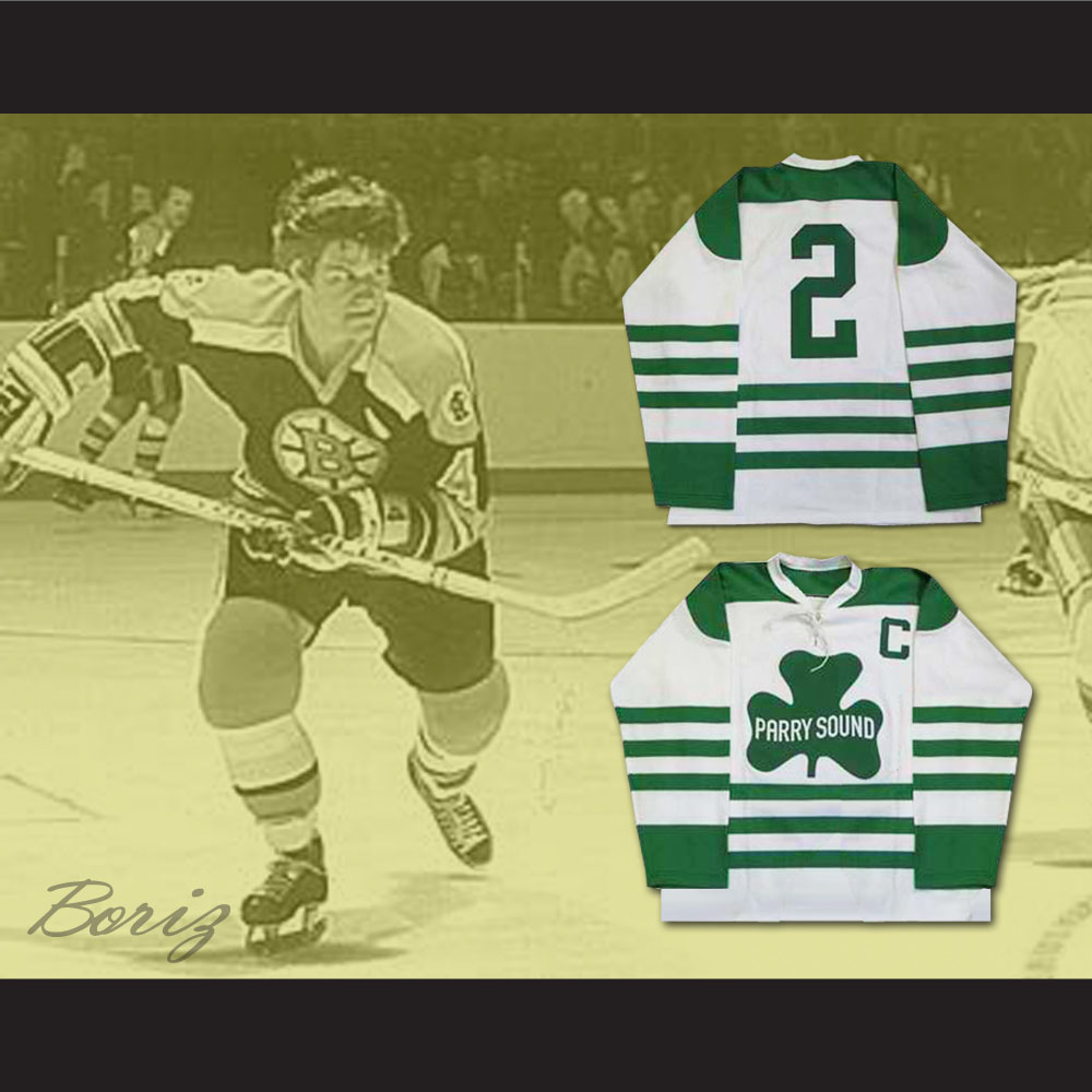 Bobby Orr Parry Sound Shamrocks Hockey Jersey Sewn NEW Any Size Player
