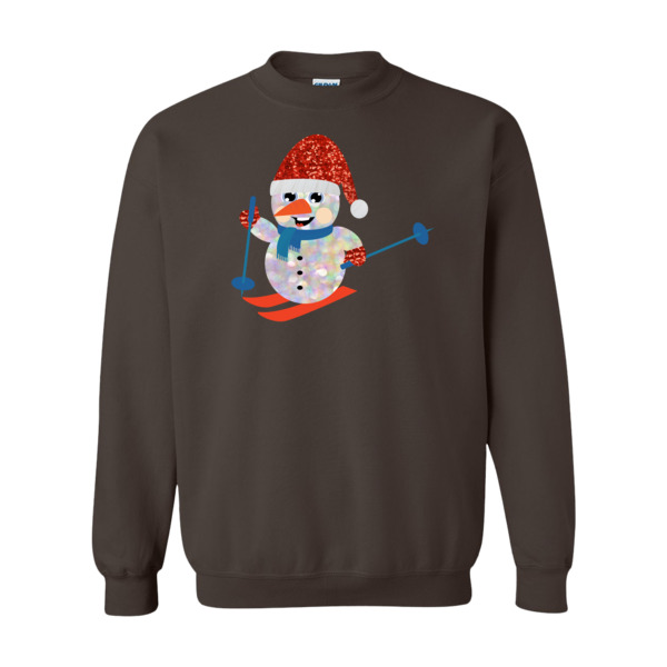 white snowman sweatshirt