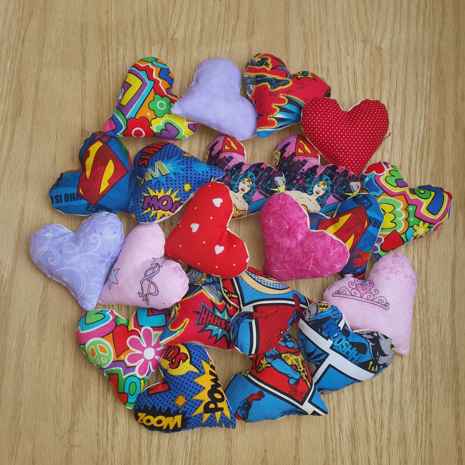 Mini Heart Pillows Valentine's Day Stuffed Heart Embroidered