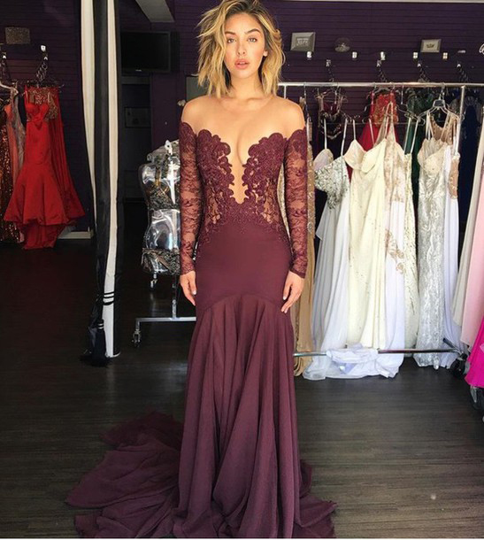 See through Prom Dresses