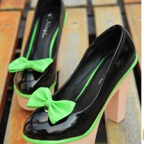Tacones Fantasia Lazo verde o rosa \ Heels Fantasy Bowknot green or pink LS089
