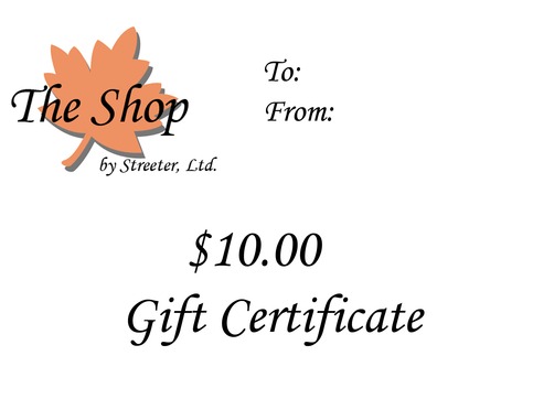 $10 Gift Certificate