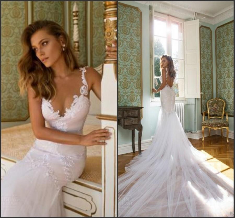 D274 Spaghetti Straps Wedding Dresses Open Back Tulle Garden Summer ... D274 Spaghetti Straps Wedding Dresses Open Back Tulle Garden Summer ...
