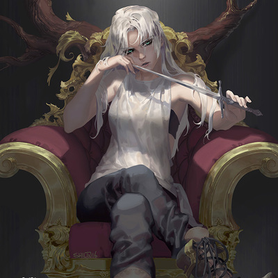 18" x 24" poster: throne