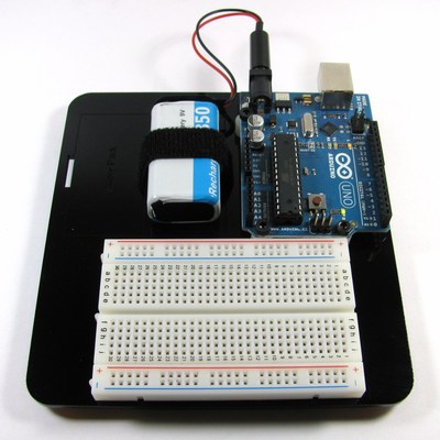 Arduino holder with battery mount kit - small