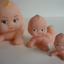 Vintage Kewpie Crawling Gift Set of 3 