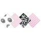 Pink, white, black Crib Bedding Set - Thumbnail 3