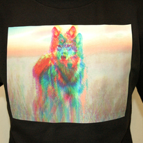 Abstract Wolf Tee