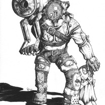 Big Daddy B+W Print