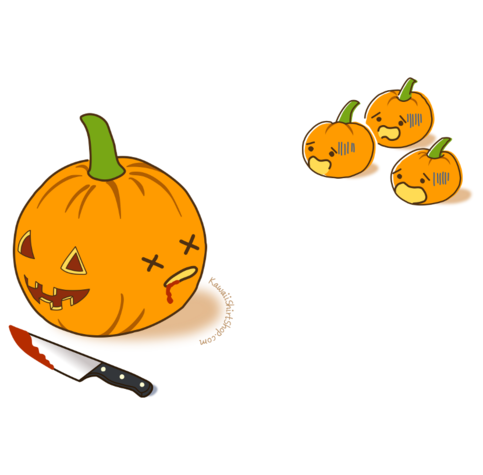 Unisex T-Shirt - Kawaii Halloween Pumpkins