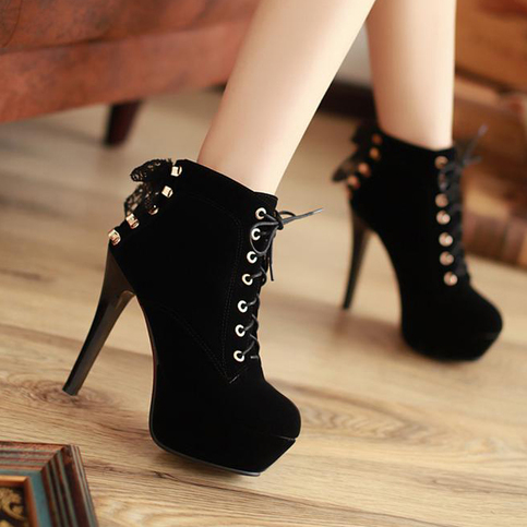 cute heel boots