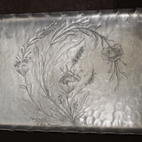 Intaglio Aluminum Poppy Tray