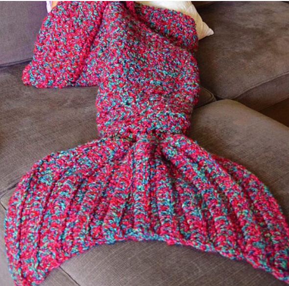 Comfortable handmade mermaid tail blanket, mermaid blanket · of girl